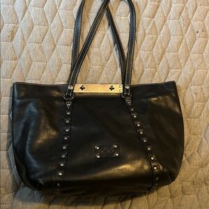 Black Studded Patricia Nash purse